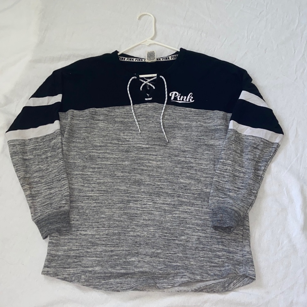 PINK by Victoria’s Secret Lace Up Long Sleeve Shirt